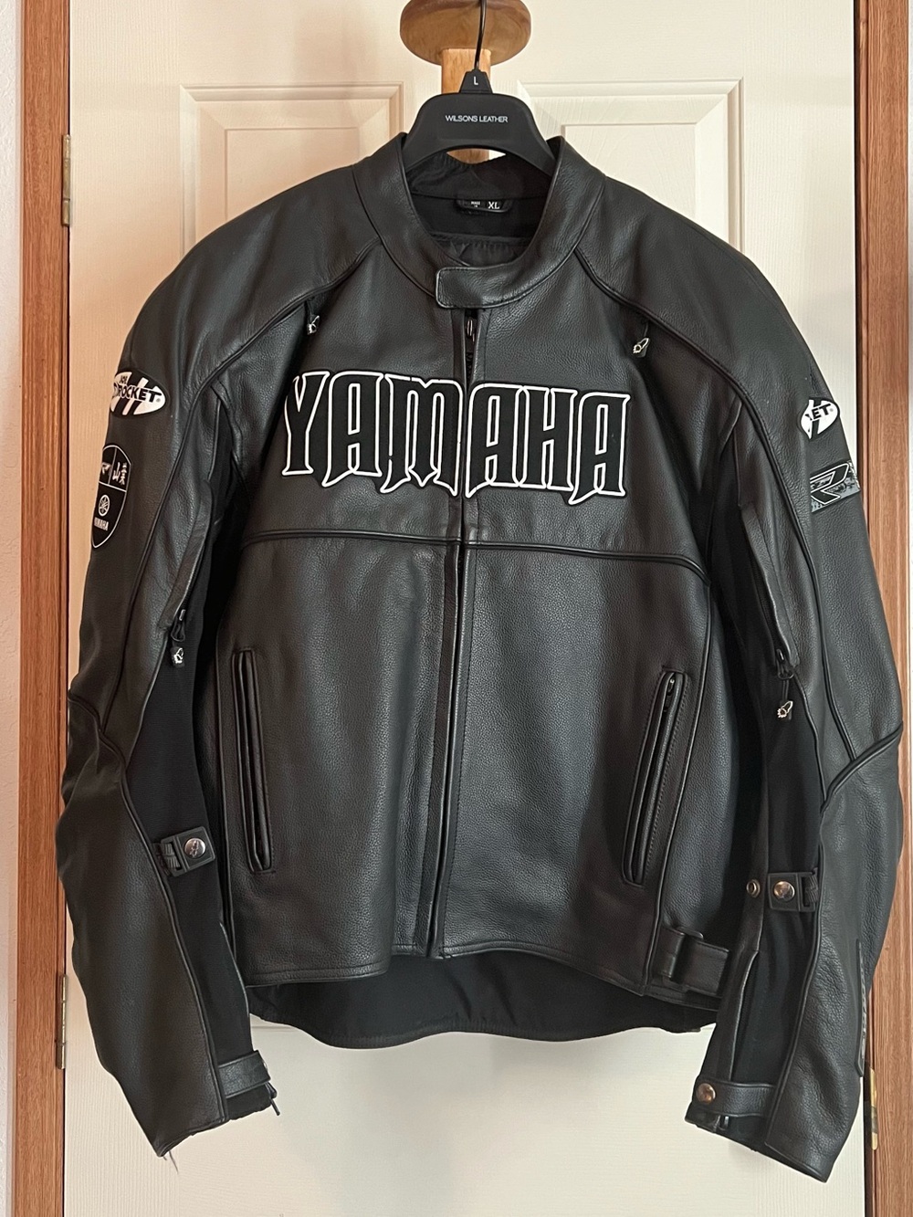 Joe Rocket Yamaha Leather Motorcycle Riding Jacket. Perfect condition size XL